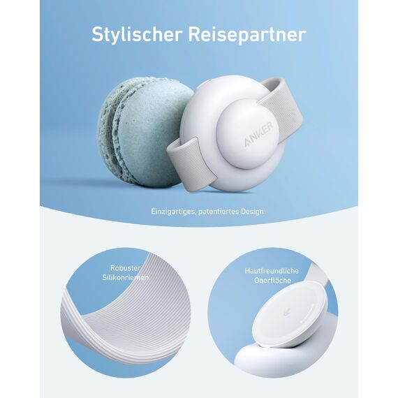 Anker MagGo 3-in-1 Kabellose Ladestation (mit EU/US/UK Stecker), MagSafe-Kompatibles Qi2-Zertifiziertes 15W Ladegerät, Faltbares Reise-Ladepad für iPhone 17/16, AirPods, Apple Watch (Keine Powerbank)