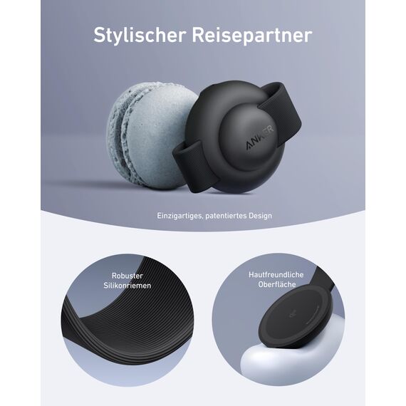 Anker MagGo 3-in-1 Kabellose Ladestation (mit EU/US/UK Stecker), MagSafe-Kompatibles Qi2-Zertifiziertes 15W Ladegerät, Faltbares Reise-Ladepad für iPhone 17/16, AirPods, Apple Watch (Keine Powerbank)