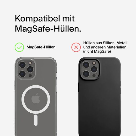 Belkin BoostCharge Pro induktive Ladestation 15W, Qi2-Ladegerät, kabelloses Ladegerät, kompatibel mit MagSafe, kabelloses Qi2-Ladestation für Apple iPhone 16/15/14/13/12, AirPods Pro – Weiß