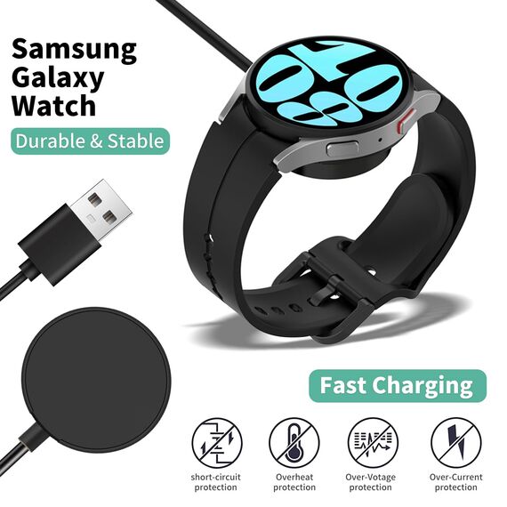 Kabelloses Ladegerät kompatibel mit Samsung Galaxy Watch 6/6Classic 5/5 Pro, magnetisches kabelloses USB-Ladekabel für Samsung Galaxy Watch 4/4 Classic, Watch 3, Active 2/Active