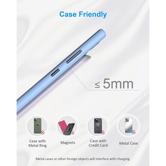NANAMI Fast Wireless Charger, 15W Induktive Ladestation für Samsung Galaxy S26 S25 S24 S23 S22 Ultra Plus,Handy Ständer (mit 20W USB ladegerät PD Adapter) für iPhone 17 16 15 14 13 12 11 Pro Max XR