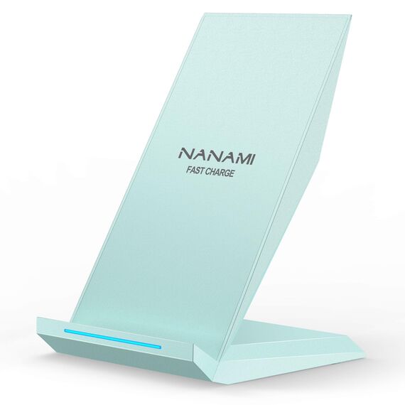 NANAMI Fast Wireless Charger, 15W Induktive Ladestation für iPhone 17 16 15 14 13 12 Pro 11 XS Max XR X 8 Plus,Kabelloses Tisch Ladegerät Schnell für Samsung Galaxy S26 S25 S24 S23 S22 Google Pixel LG