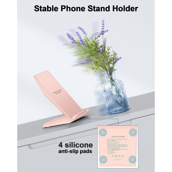 15W Fast Wireless Charger Set,NANAMI kabellose Ladegerät mit 20W USB C ladegerät für iPhone 17 16 15 14 13 12 Pro Max Xr Xs,Induktive Ladestation für Samsung Galaxy S26 S25 S24 S23 S22 Google Pixel LG