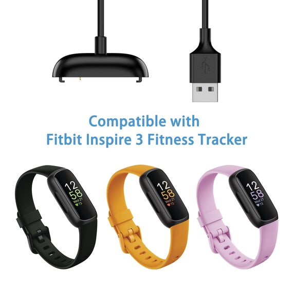VANCLE Ladekabel Kompatibel mit Fitbit Inspire 3 Ladegerät, USB Ladestation Nur für Fitbit Inspire 3 (50cm)