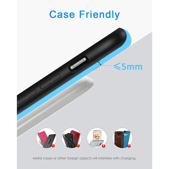 NANAMI Fast Wireless Charger, 15W Induktive Ladestation für Samsung Galaxy S26/S25/S24/S23/S22/S22+/S21/S20/S10/S9/S8/S7 Note 20, für iPhone 17/Air/16/15/14/13/12/11/X/XS/XR/8/8 Plus Google Pixel LG