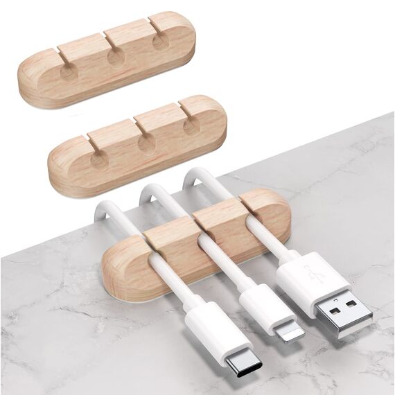 SOULWIT® Kabelhalter Kabelclips, [3 Stück] Silikon kabelmanagement Selbstklebend Kabel Organizer Vielzwecke Kabelführung Set für Schreibtisch Computer PC, USB Ladekabel, ZuhauseBüro