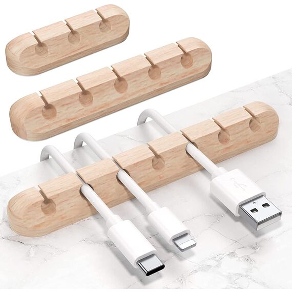 SOULWIT® Kabelhalter Kabelclips, [3 Stück] kabelmanagement Selbstklebend Kabel Organizer Vielzwecke Kabelführung Set für Schreibtisch Computer PC, USB Ladekabel, ZuhauseBüro