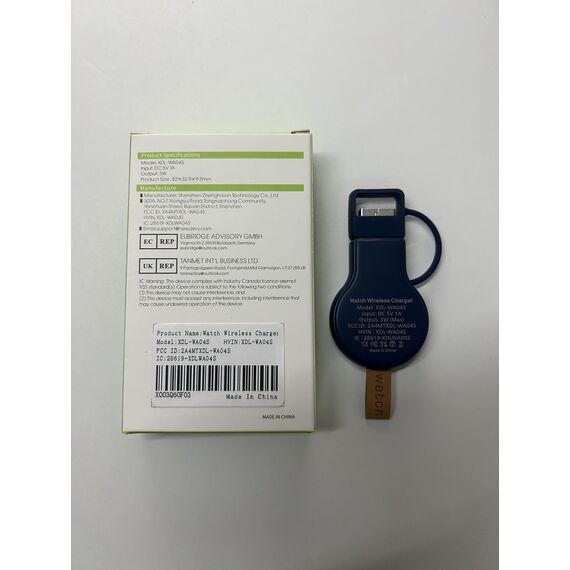 LVFAN Ladegerät für Apple Watch, iWatch Ladegerät Unterwegs, Kabelloses Tragbare Reiseladegerät Zubehör, USB Portable Wireless Travel Charger für Apple Watch 10 9 8 7 6 5 4 3 2 SE Ultra 2 (Blau)