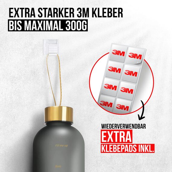 MYMIND® Kabelhalter selbstklebend 50 Stück Indoor & Outdoor – Kabelclips für Kabelmanagement – Kabelklemmen & Kabelorganisator für Schreibtisch – Kabelbefestigung für Lichterkette