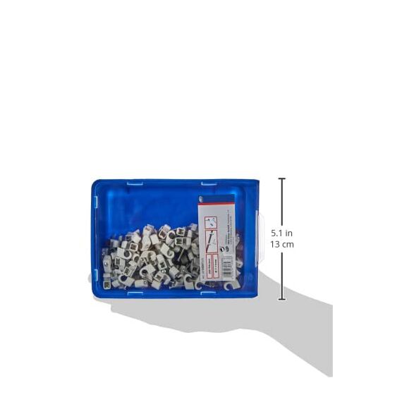 REV Expressschellen, 200 St. Nagelschellen -Kabelschellen, 7-11mm, grau (Packung mit 2)