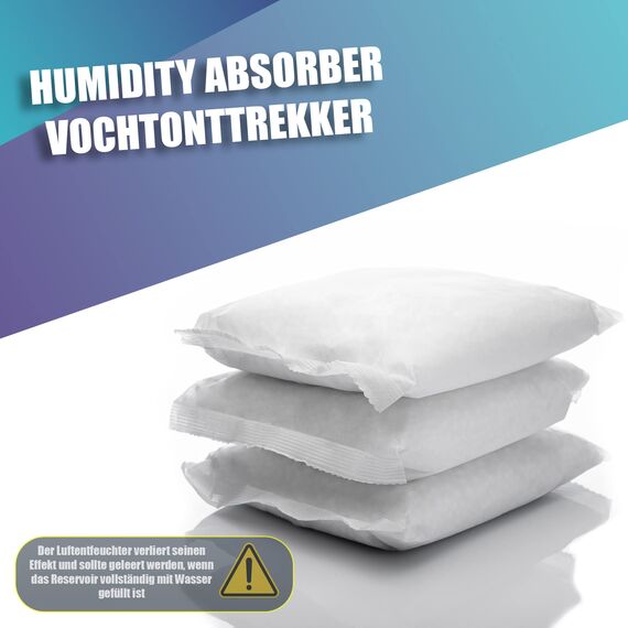 BigDean 12x 400g Luftentfeuchter Nachfüllpack Feuchtigkeitskiller Feuchtigkeits-Stopper Nachfüll-Beutel Granulat - Universelle Ersatzbeutel passen auch für Ultra Fresh Luftentfeuchter