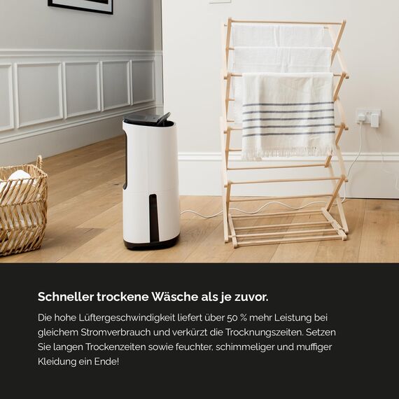 Meaco MeacoDry Arete® Two 12L Luftentfeuchter & HEPA-H13-Luftreiniger, Meaco-WLAN-App, intelligenter Feuchtigkeitsmodus, Wäschemodus, Stromsparmodus, leiser Modus, senkt Feuchtigkeit, 5 Jahre Garantie