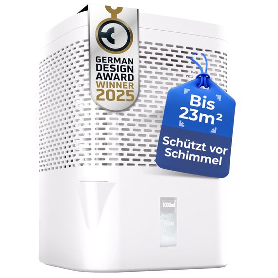 BonAura® Luftentfeuchter ohne Strom - Raumentfeuchter für Keller, Bad uvm. - 680g Luftenfeuchter Nachfüllpack inklusive - Entfeuchter und Luftentfeuchter Granulat im Set - Schutz vor Schimmel