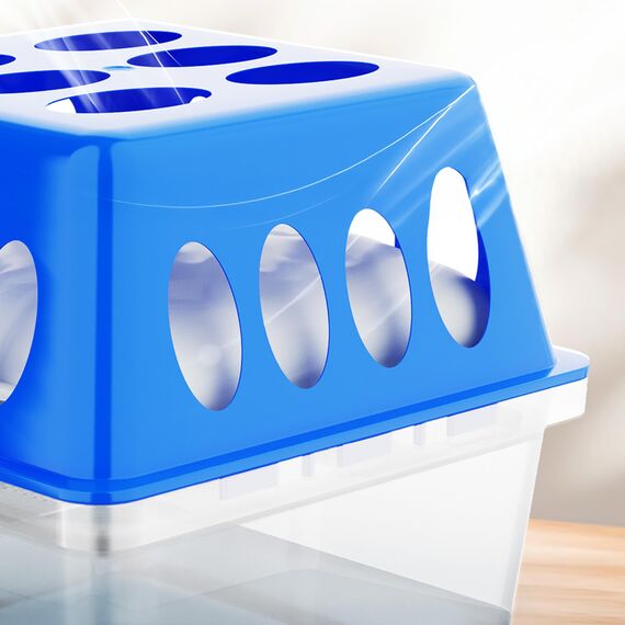 Spetebo 4x Ultra Fresh Luftentfeuchter Granulat Box mit 8x 400g Nachfüllbeutel - Raumentfeuchter mit Auffangschale - Raum Luft Trockner Entfeuchter wiederverwendbar nachfüllbar ohne Strom