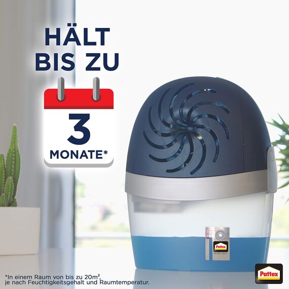 Pattex AERO 360° Luftentfeuchter Nachfüll Tabs Lavendel, ultra-absorbierend und geruchsneutralisierend, für den AERO 360° Luftentfeuchter, reduzieren Kondenswasser, Nachfüllpack (3+1 x 450g)