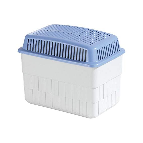 WENKO Nachfüllpack für Feuchtigkeitskiller 1kg, Granulatblock für Raumentfeuchter, fasst bis zu 1,4 l Feuchtigkeit, laborgeprüft, reduziert Schimmel & Gerüche, Weiß (Packung mit 2)