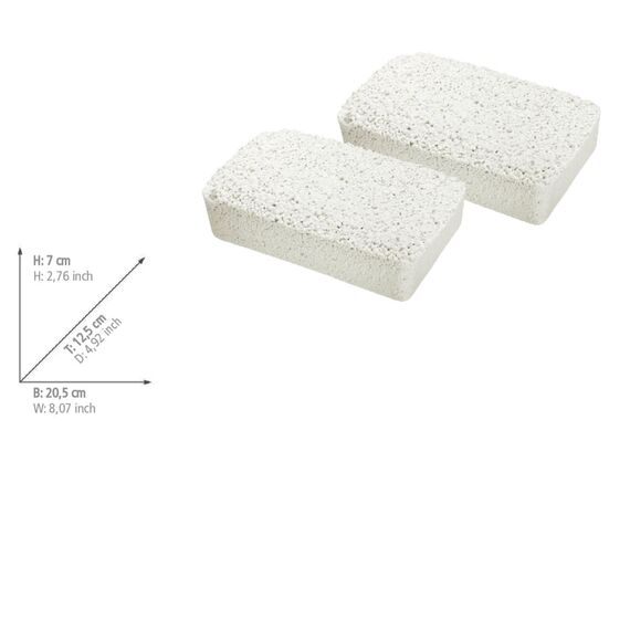 WENKO Entfeuchter Raumentfeuchter Granulat Nachfüllpack 2x2 kg für Feuchtigkeitskiller Schimmel entfernen Feuchtigkeitsschutz ohne Strom für Räume bis 50 m² laborgeprüft Maße 20,5 x 7 x 12,5 cm Weiß