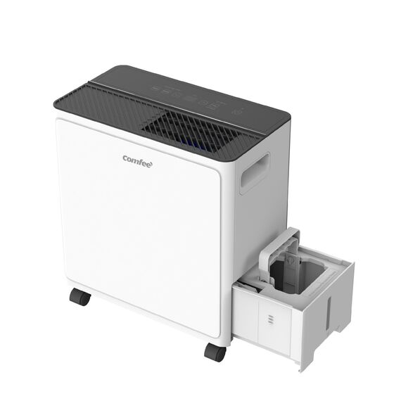 COMFEE CDDAE-30DEN7-QA3 Luftentfeuchter 30L/Tag für bis zu 73㎡, 3-Liter-Tank, drehbare Räder, Trocknungsmodus, Geräuschreduzierung, Automatische Abtauung