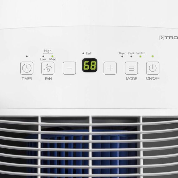 TROTEC Luftentfeuchter elektrisch TTK 66 E – Leistung 24 L/Tag – Fläche 50 m² / 125 m³ – mit Autoabschaltung – für Wohnung und Schlafzimmer