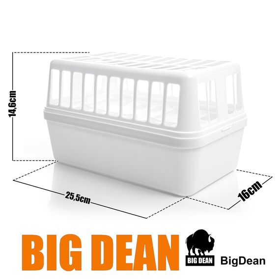 BigDean 2 Stück Luftentfeuchter + 4x 1,2kg Luftentfeuchtergranulat Nachfüllpack – Feuchtigkeits-Stopper nachfüllbar + wiederverwendbar – Luftentfeuchterbox ohne Strom