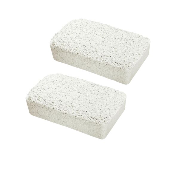 WENKO Feuchtigkeitskiller mit 2 x 1 kg Granulatblock, Raumentfeuchter, fasst bis zu 1,4 Liter Feuchtigkeit, laborgeprüft, nachfüllbar, reduziert Schimmel & Gerüche, 24 x 16 x 15 cm, Weiß/Grau