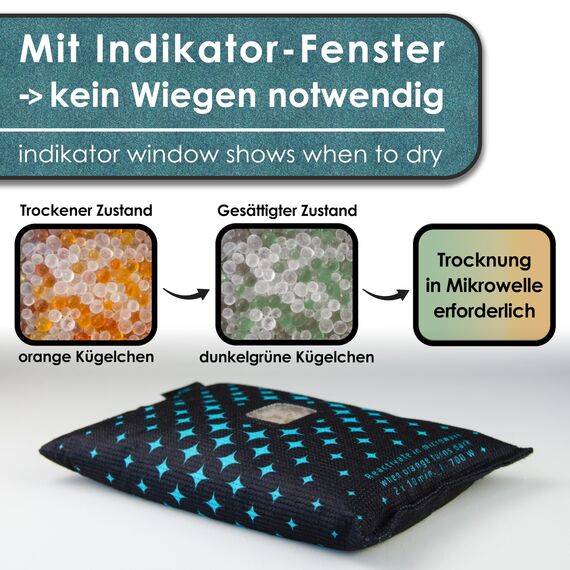 King Kong State Luftentfeuchter für Autos - Entfeuchter-Kissen 750g für beschlagene Autoscheiben - mit Indikator-Fenster und Anti-Rutsch-Pad