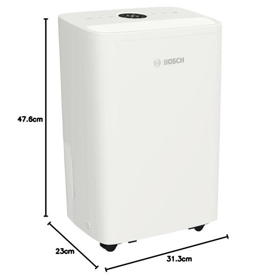 Bosch Dry 1000 Luftentfeuchter - Einfach. Effizient. Leise. - Für Räume bis zu 17 m² - Ideal für Deine Wohnung die schnelle Trocknung Deiner Wäsche