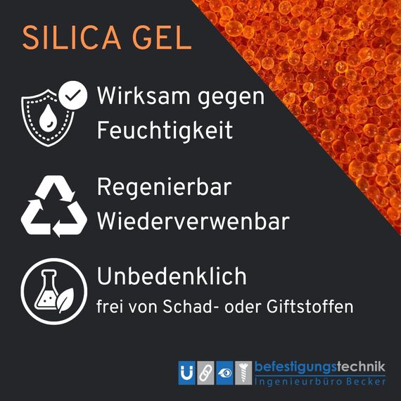 5 kg Silica Gel Orange Trockenmittel Indikator grün regenerierbar Entfeuchter (5 KG)