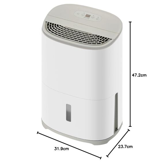Meaco Arete® One Warm Pebble 12L Luftentfeuchter & HEPA-Luftreiniger für ein 50m² großes Zuhause. Entfernt Kondenswasser und Feuchtigkeit und reinigt die Luft