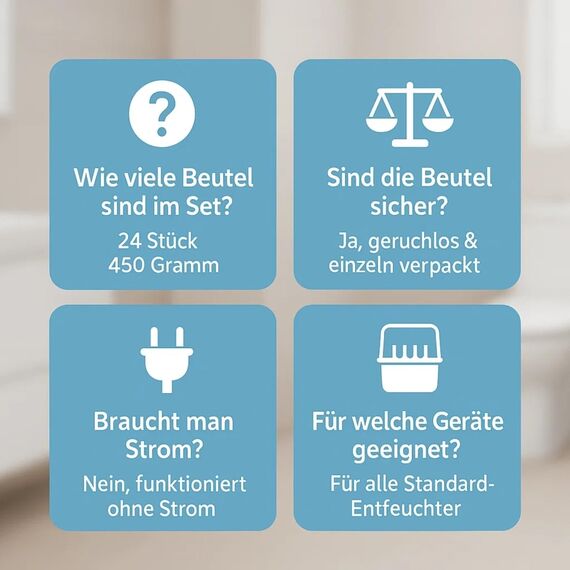 24x Luftentfeuchter Granulat 450g Sparvorteils 24er Set Luftentfeuchter Nachfüllpack Entfeuchter Nachfüllpack