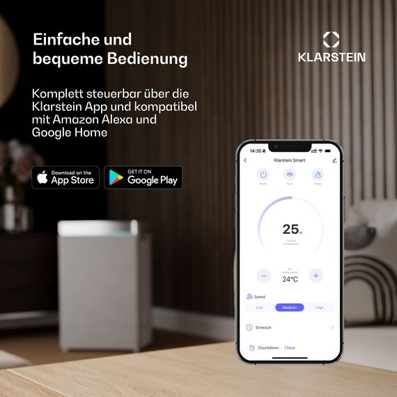 Klarstein DryFy Connect 30L Smart Luftentfeuchter - WiFi App Steuerung, 30L/24h, 5L Tank, Timer, Elektrischer Luftentfeuchter für Räume 25-30m², Trocknungsgerät, Raumluftentfeuchter, Anthrazit
