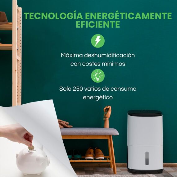 Meaco Arete® One 12L Luftentfeuchter & HEPA Luftreiniger für ein 50m² Haus entfernt Kondensation und Feuchtigkeit und reinigt die Luft