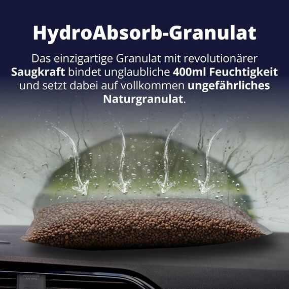 LICARGO WinterKomfort Set 3-teilig - Klare Sicht & zuverlässiger Frostschutz für den Winter - Luftentfeuchter gegen Beschlag, 67 cm Eiskratzer mit Schneebesen & Gummipflege für geschützte Dichtungen