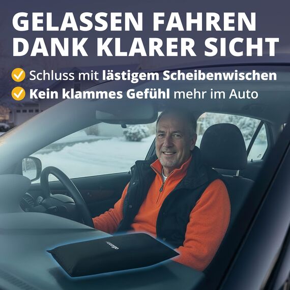 LICARGO 2x Luftentfeuchter (1kg) - Auto Entfeuchter gegen beschlagene Autoscheiben - wiederverwendbarer Innenraum Luftentfeuchter, Feuchtigkeitskissen für Auto