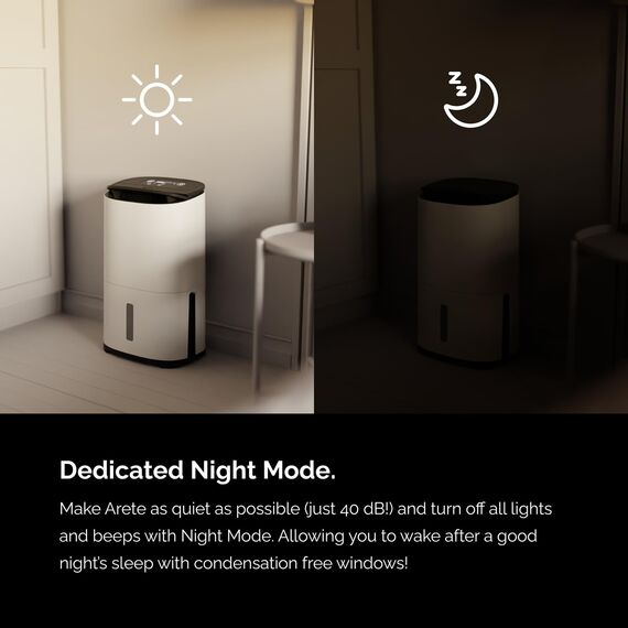 Meaco MeacoDry Arete® Two 25L Luftentfeuchter & HEPA-H13-Luftreiniger, Meaco-WLAN-App, intelligenter Feuchtigkeitsmodus, Wäschemodus, Stromsparmodus, leiser Modus, senkt Feuchtigkeit, 5 Jahre Garantie