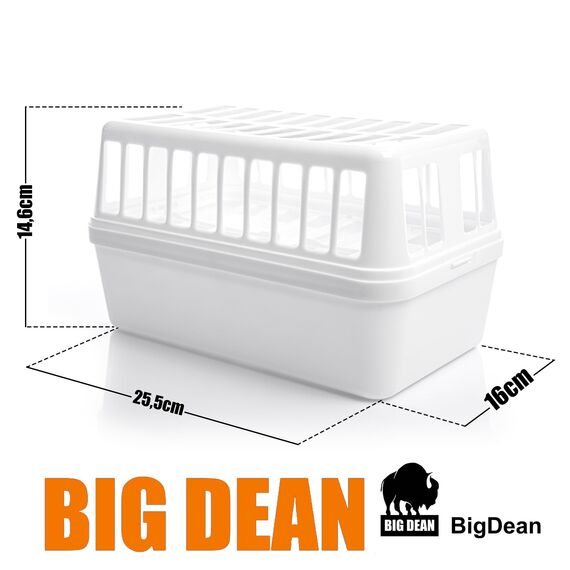 BigDean Luftentfeuchter Feuchtigkeitskiller 1,2kg Entfeuchter – Luftentfeuchterbox für große Räume - Feuchtigkeits-Stopper nachfüllbar + wiederverwendbar – inkl. 2x 1200g Luftentfeuchtergranulat