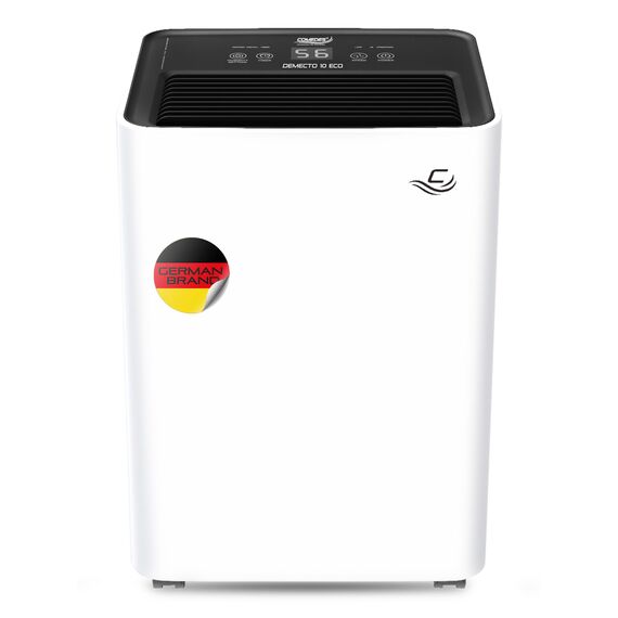 Comedes Demecto 10 eco – Geräuscharmer Effizienter Luftentfeuchter für Schlaf- und Kinderzimmer, leise & elektrische Luftentfeuchtung für Räume bis zu 40m² / 92m³