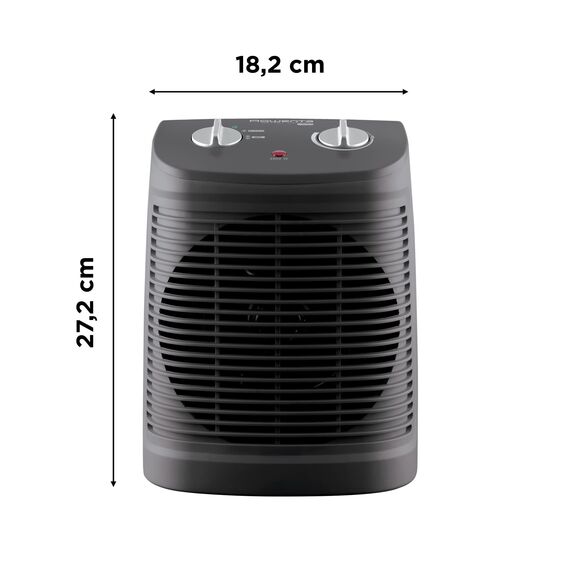 Rowenta SO2320 Instant Comfort Compact Heizlüfter | 2000 Watt | 2 Leistungsstufen | leise Heizung | kompakt | leicht zu transportieren | Auto Safety | Grau