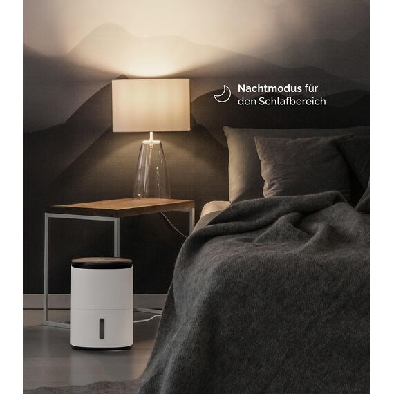 MeacoDry Arete® One 6L Luftentfeuchter & Luftreiniger | Kompakt, Sehr leise mit 32 dB | Idealer Luftentfeuchter für Schlafzimmer, Kleine Räume & Wohnungen | H13 HEPA-Filter | Smart-, Nacht- & Wäschemo