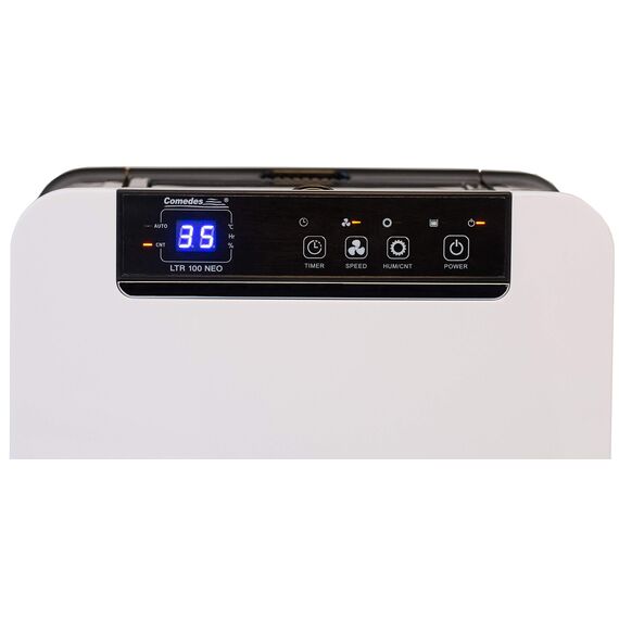Comedes Elektrischer Luftentfeuchter LTR 100 NEO (max. 12 Liter / 24h) Geeignet für Räume bis 50m²/115m³
