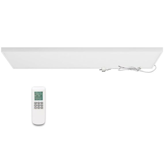 Infrarotheizung Deckenmontage mit Thermostat, Deckenheizung Infrarot Deckenheizstrahler, Infrarotheizstrahler Decke, Elektroheizung Heizkörper Heizpaneel Heizplatte, 420 Watt - 120,5x30,5cm