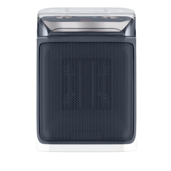 Rowenta SO9281 Mini Excel Aqua Keramik Heizlüfter | Spritzwassergeschützt | leistungsstark | kompakt | leise mit nur 50dB(A) | Tragegriff | 2000W |‎ 20.6 x 14.6 x 30.8cm | Grau/Weiß