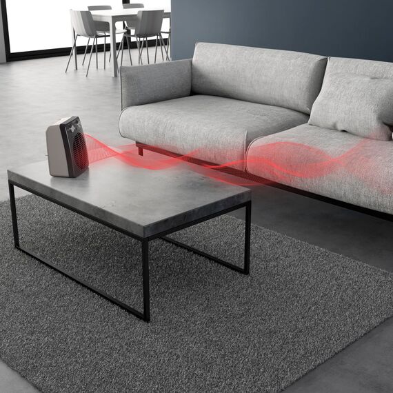 Rowenta SO2210 Compact Power Heizlüfter | 2 Leistungsstufen | Elektro-Heizung | Innenraum | für 20 m² Räume | Schwarz