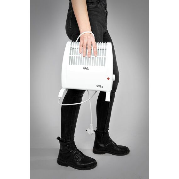 Güde Frostwächter GFW 520 (450-520 W Heizleistung, 10 m³ max. Raumheizvermögen, stufenlos regulierbarer Thermostat, Frostschutzfunktion, Überhitzungsschutz, große Standfüße, lautlose Konvektionswärme)