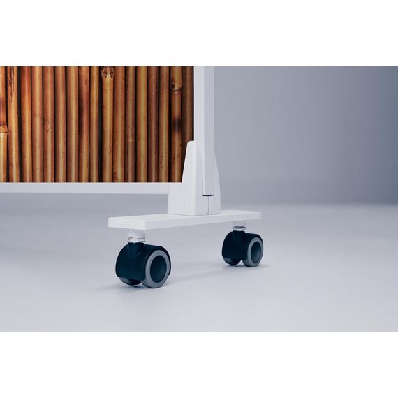 Könighaus Bild Infrarotheizung Standgerät - 1000 Watt - Energiesparend = wärmt innerhalb von 2 Minuten - mit Standfüßen & Thermostat - mobile Standheizung - Echter Hingucker mit Motiv: Bambusrohre
