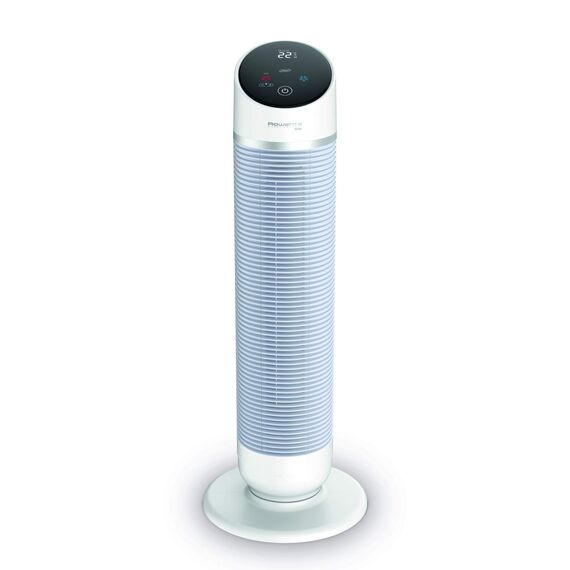 Rowenta 3-in-1 Turmventilator Silent Comfort, Heizlüfter, Ventilator und Luftfilter, 10 Stufen für jeden Bedarf, Eco-Heizmodus, Smart-Modus, Fernbedienung, Timer, Auto-Off, weiß, HQ8120