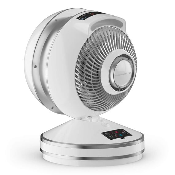 Rowenta HQ7152 Air Force Intense 2-in-1 Ventilator und Heizlüfter in einem Gerät | 2600 Watt, Eco-Heizmodus, inkl. Fernbedienung, sehr kompakt | weiß, 43/32/32 cm
