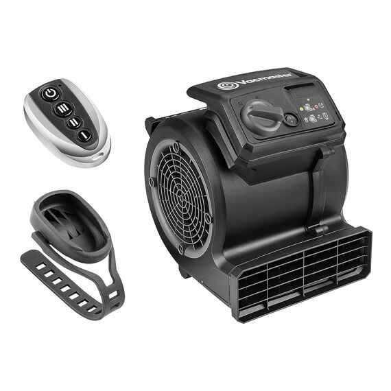 Vacmaster Standventilator, Windmaschine mit 3 Laufgeschwindigkeiten, Bodenventilator Power, Tischventilator Luftkühler AM1202R 124W