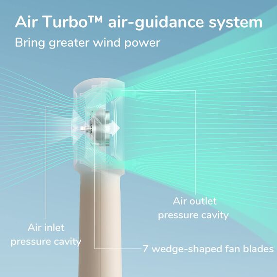 JISULIFE Turbo Handventilator Akku [16 Stunden Lange Arbeitszeit] 4000mAh Tragbarer Mini Ventilator USB Wiederaufladbarer mit 5 Geschwindigkeiten für Reisen/Draußen/Zuhause/Büro - Braun