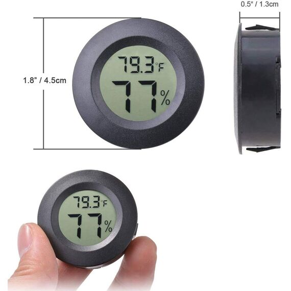 ZHITING 2Pack Thermometer Innen,Thermometer Digital Mini-Hygrometer-Thermometer Digitaler LCD-Monitor Innen-Außen-Feuchtemessgerät für Luftbefeuchter Keller Babyzimmer Fahrenheit oder Celsius
